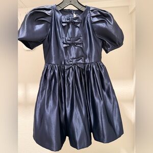 Janie and Jack Satin bow dress 6